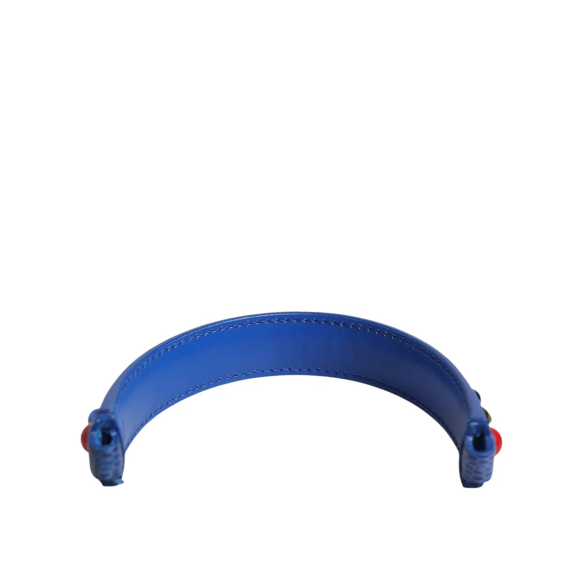 Gabbana Blue Embellished Leather Shoulder Strap Handbag Accessory Dolce &