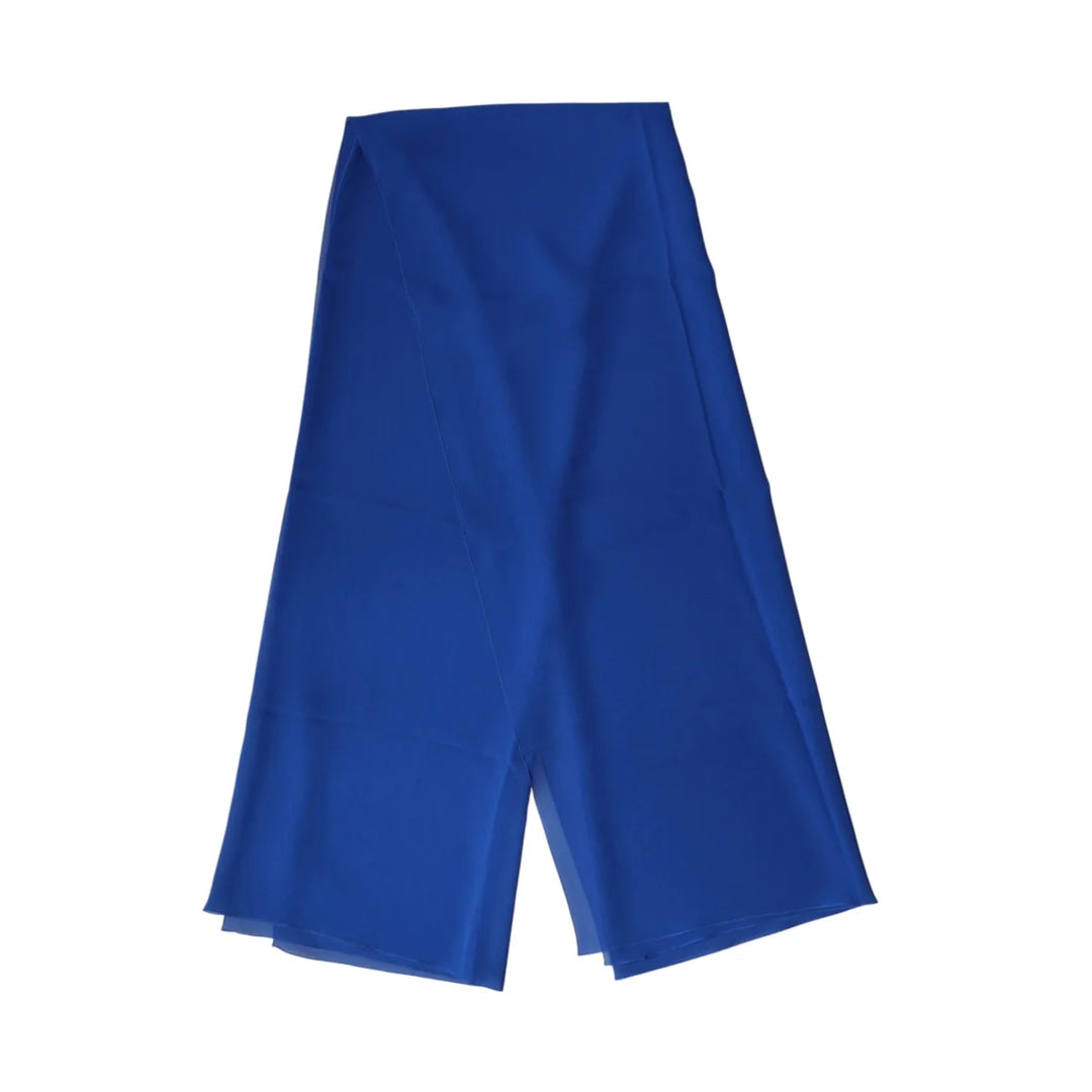 Gabbana Blue Silk Neck Wrap Lightweight Summer Stole for Men Dolce &