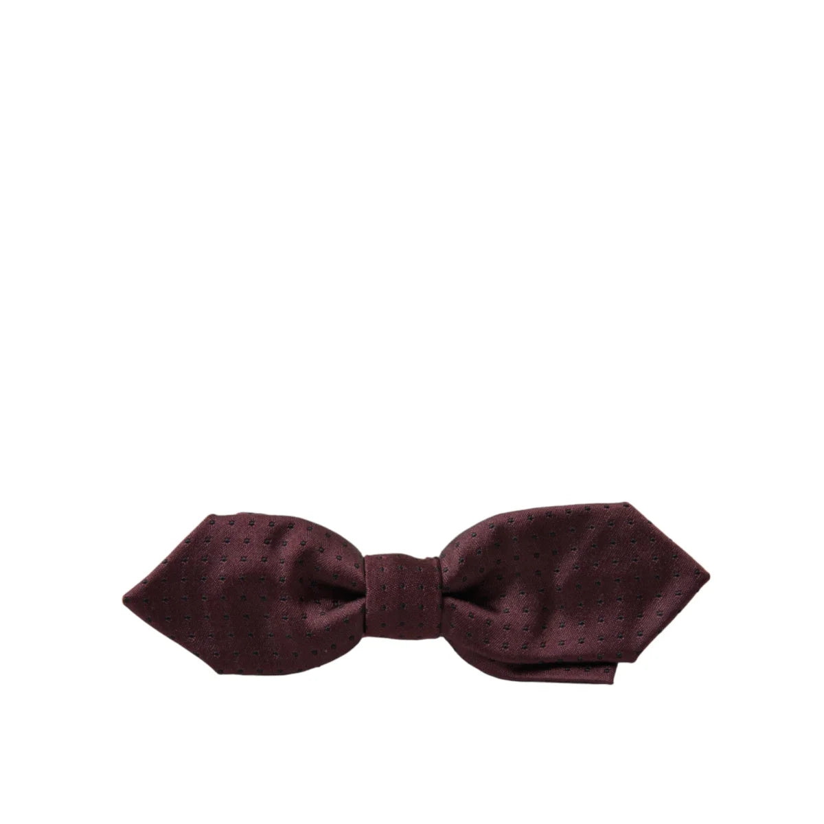 Gabbana Bordeaux Silk Bow Tie by Dolce &