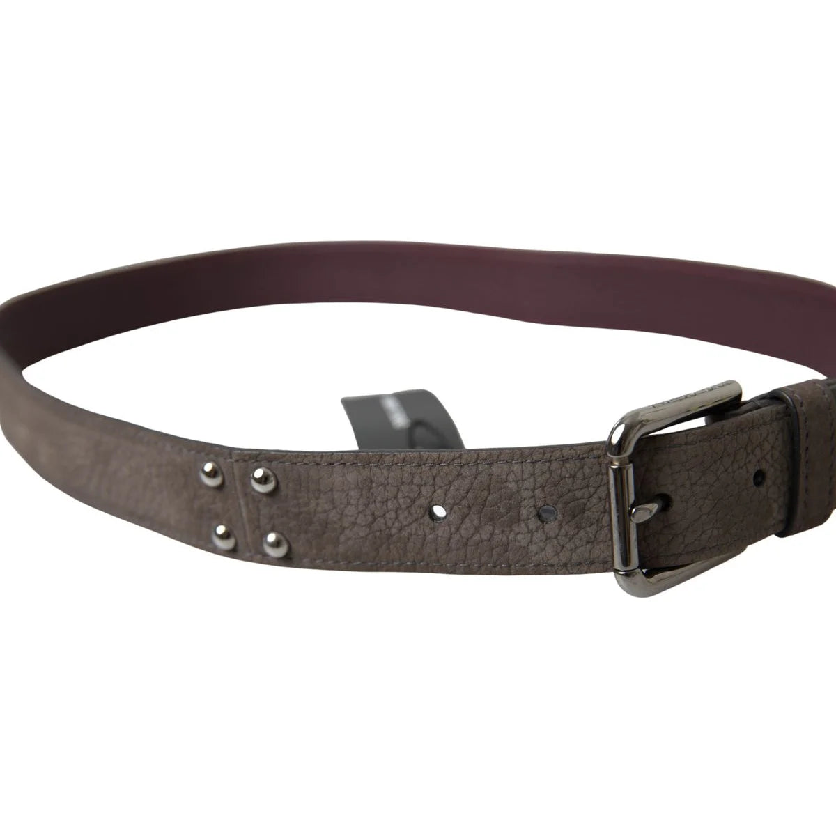 Gabbana Brown Leather Belt with Metal Buckle Radiates Luxe Style Dolce &