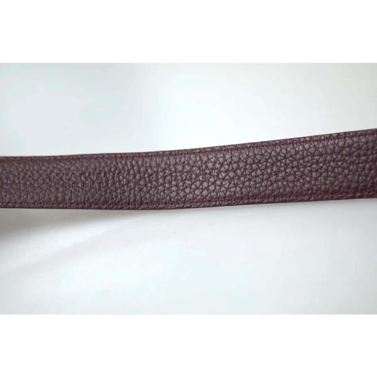 Gabbana Brown Leather Belt with Metal Buckle Radiates Luxe Style Dolce &