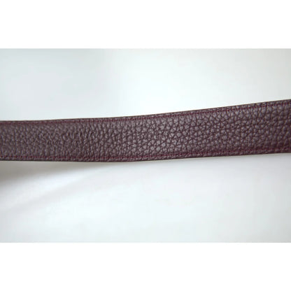 Gabbana Brown Leather Belt with Metal Buckle Radiates Luxe Style Dolce &