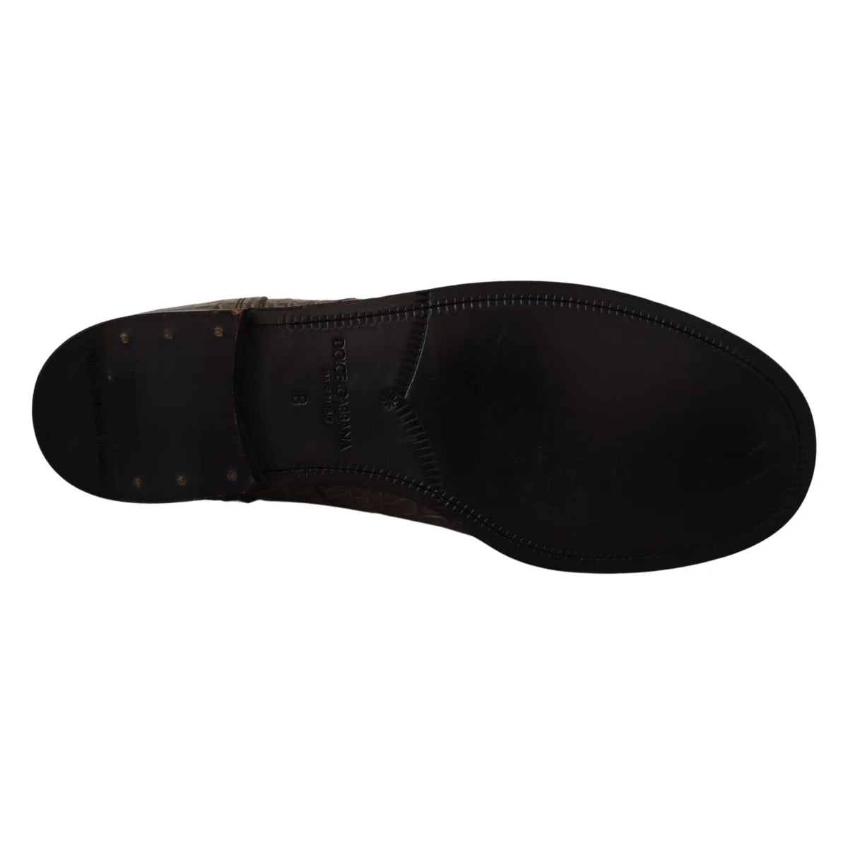 Gabbana Crocodile Derby Boots Crafted in Luxurious Leather Dolce &