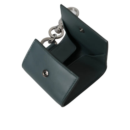 Gabbana Green Leather Coin Holder Luxury Unleashed Dolce &