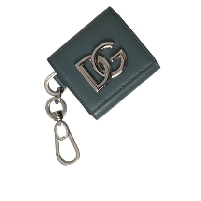 Gabbana Green Leather Coin Holder Luxury Unleashed Dolce &