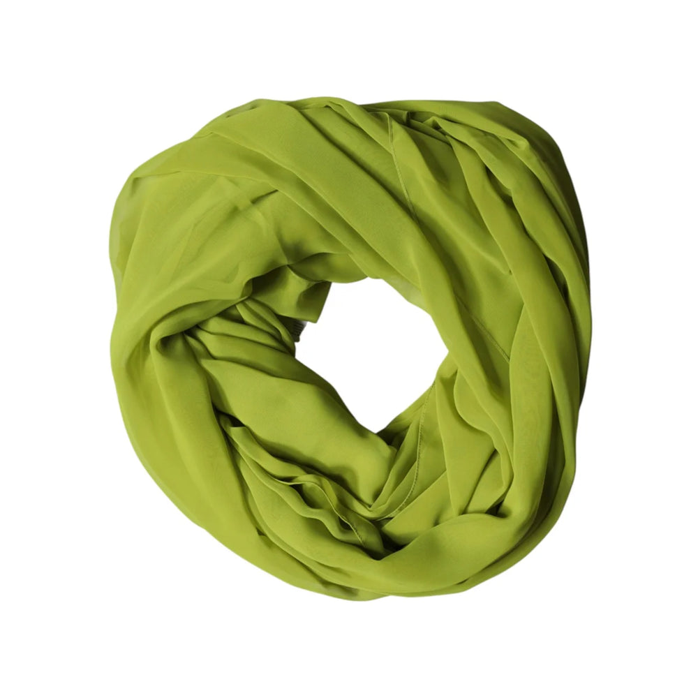 Gabbana Green Polyester Neck Wrap Lightweight Summer Stole for Men Dolce &