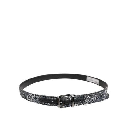 Gabbana Leather Belt with Metal Buckle Distinctive Designer Style Dolce &