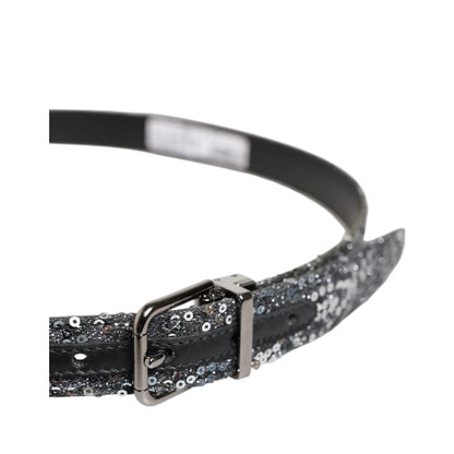 Gabbana Leather Belt with Metal Buckle Distinctive Designer Style Dolce &