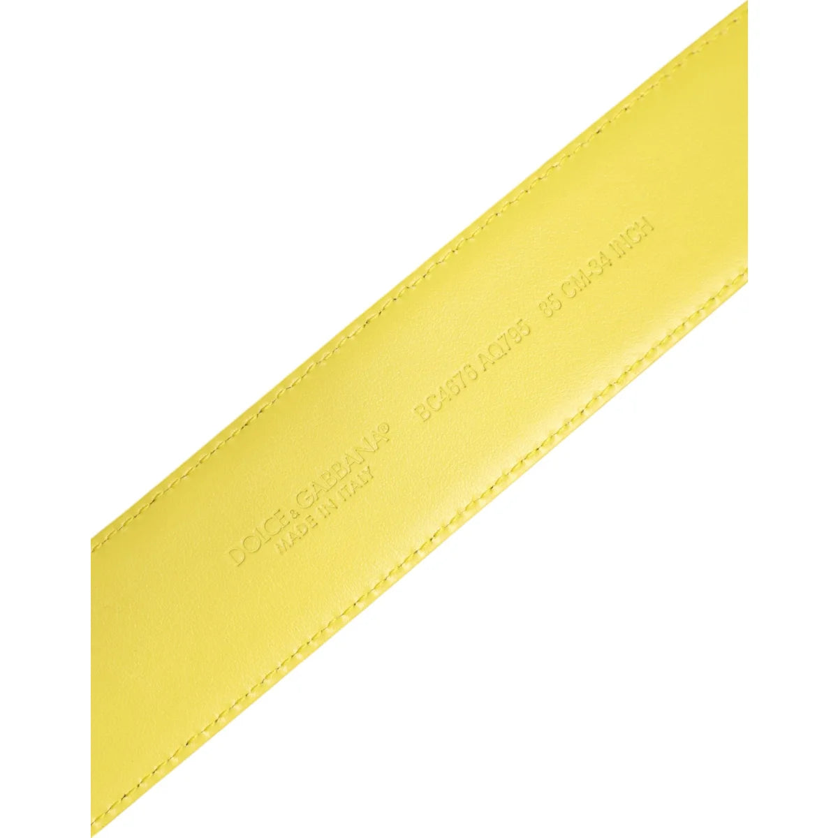 Gabbana Leather Belt Style Explosion in Vibrant Yellow Green Dolce &