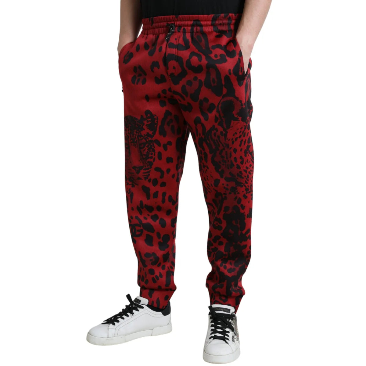Gabbana Leopard Print Jogger Pants Unleash Italian Style Dolce &