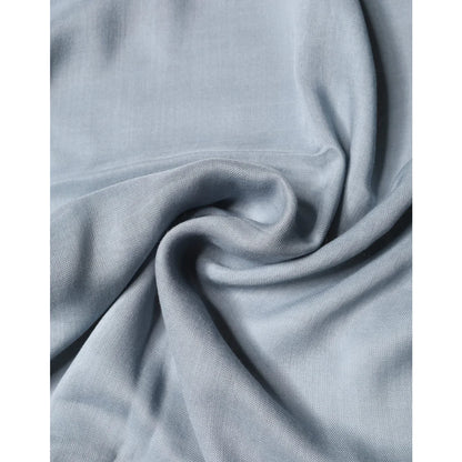 Gabbana Light Blue Cashmere Scarf Luxurious Soft Knitted Wrap Dolce &