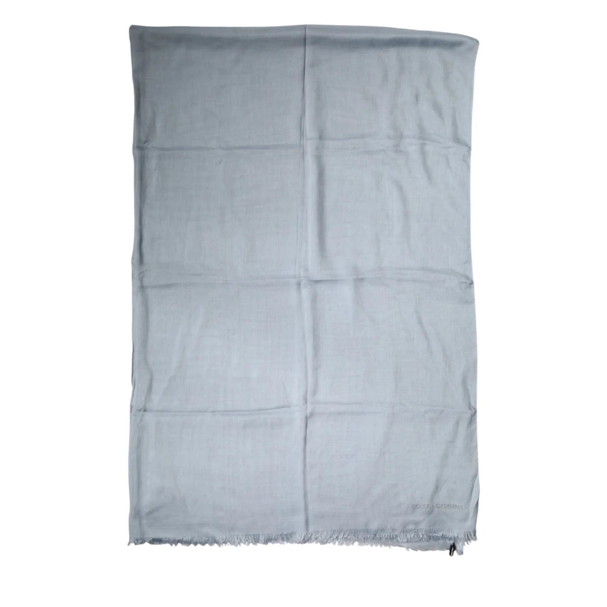 Gabbana Light Blue Cashmere Scarf Luxurious Soft Knitted Wrap Dolce &