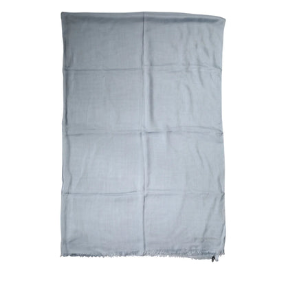 Gabbana Light Blue Cashmere Scarf Luxurious Soft Knitted Wrap Dolce &