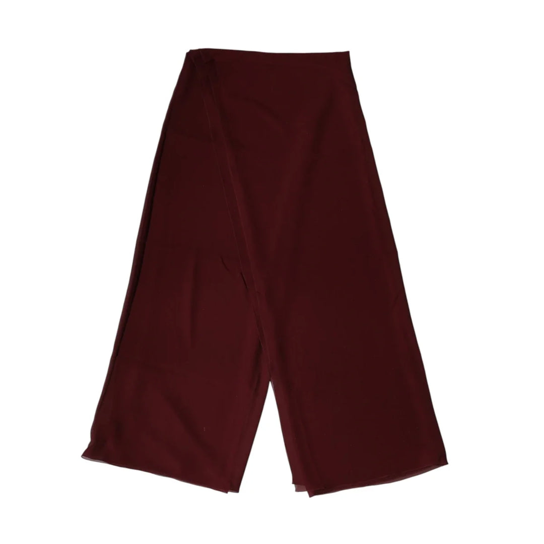 Gabbana Maroon Silk Neck Wrap 200cm x 130cm for Effortless Style Dolce &