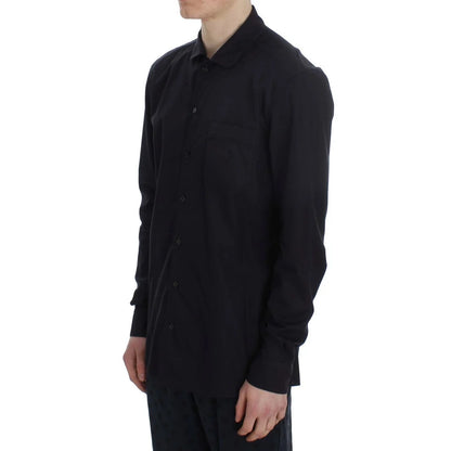 Gabbana Purple Striped Cotton Nightshirt for Effortless Style Dolce &