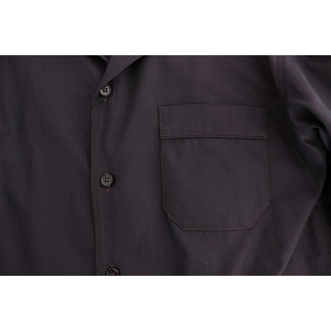 Gabbana Purple Striped Cotton Nightshirt for Effortless Style Dolce &