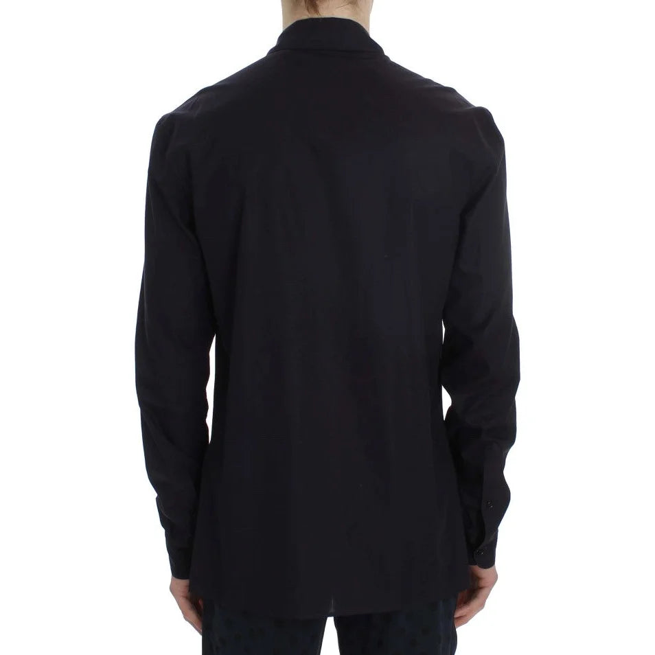 Gabbana Purple Striped Cotton Nightshirt for Effortless Style Dolce &