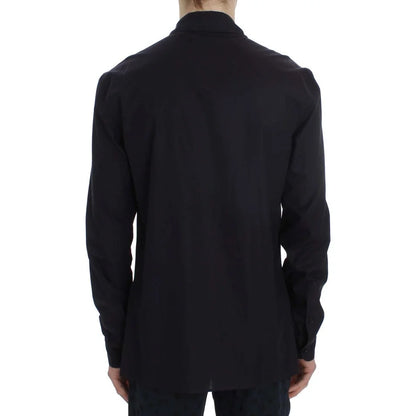 Gabbana Purple Striped Cotton Nightshirt for Effortless Style Dolce &