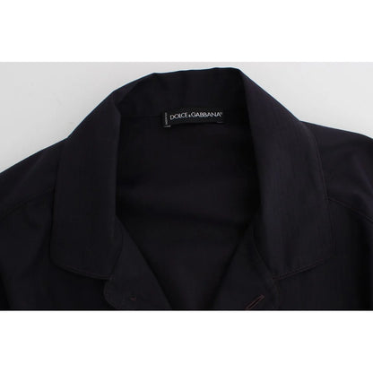 Gabbana Purple Striped Cotton Nightshirt for Effortless Style Dolce &