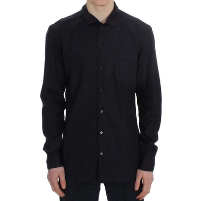 Gabbana Purple Striped Cotton Nightshirt for Effortless Style Dolce &