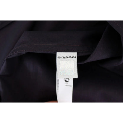 Gabbana Purple Striped Cotton Nightshirt for Effortless Style Dolce &