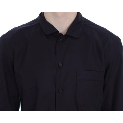 Gabbana Purple Striped Cotton Nightshirt for Effortless Style Dolce &