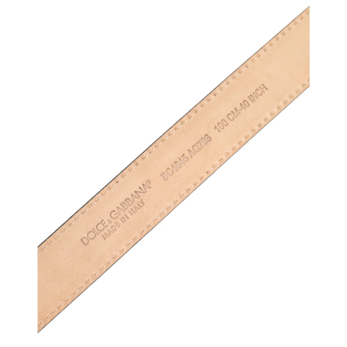 Gabbana Silver Tone Buckle Belt Unleashed in High-Quality Leather Dolce &