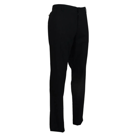 Gabbana Slim Fit Italian Style Pants Dolce & with Zip Fly Closure