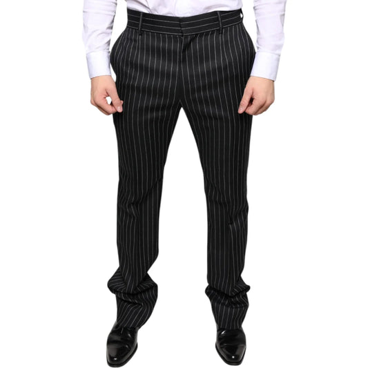 Gabbana Striped Dress Pants Sizzle in Luxe Polyester Blend Dolce &