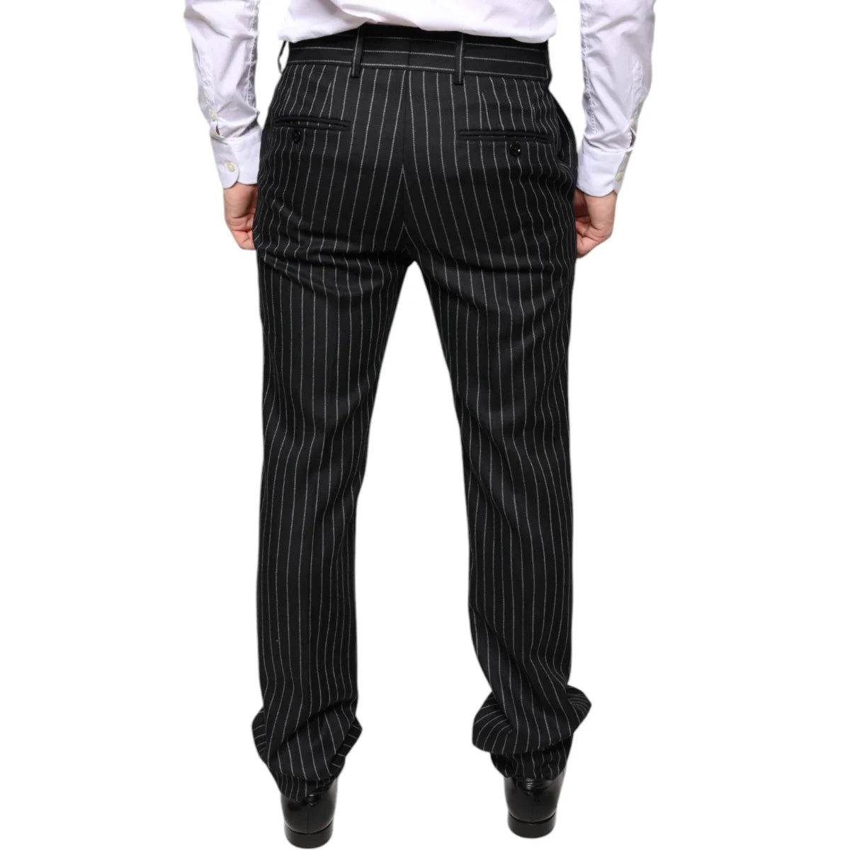 Gabbana Striped Dress Pants Sizzle in Luxe Polyester Blend Dolce &