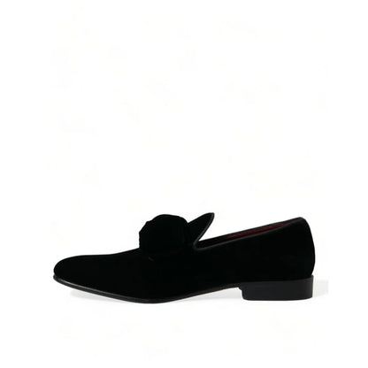 Gabbana Velvet Loafers with Luxurious Leather Outer Sole Dolce &