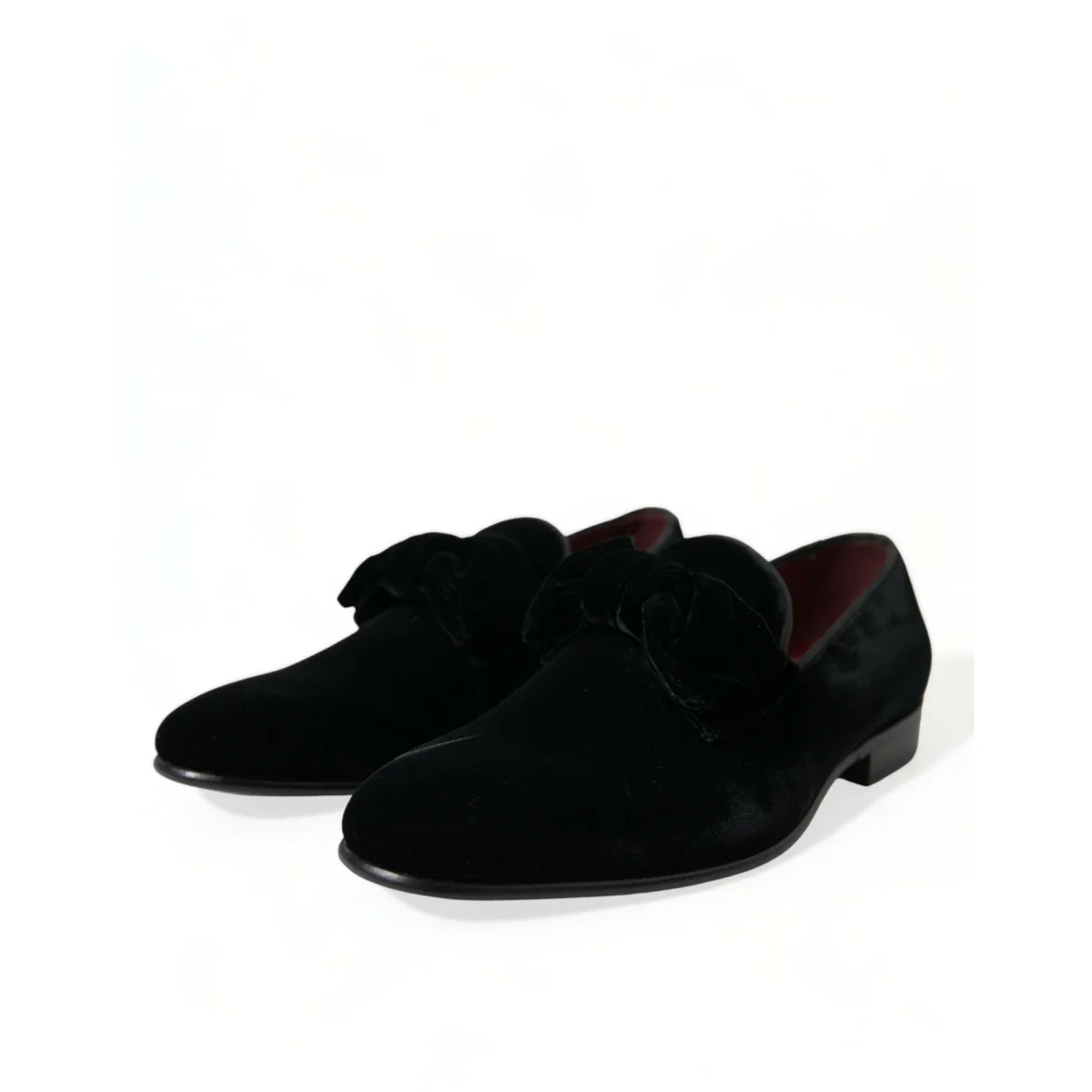 Gabbana Velvet Loafers with Luxurious Leather Outer Sole Dolce &