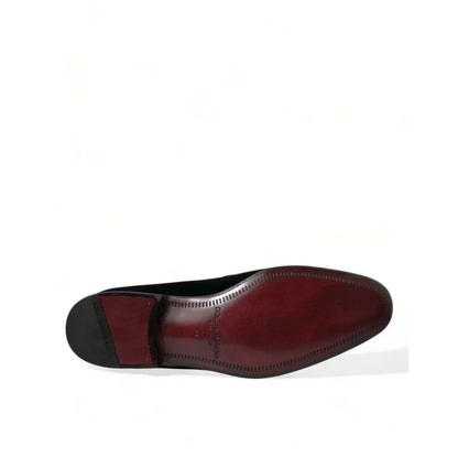 Gabbana Velvet Loafers with Luxurious Leather Outer Sole Dolce &