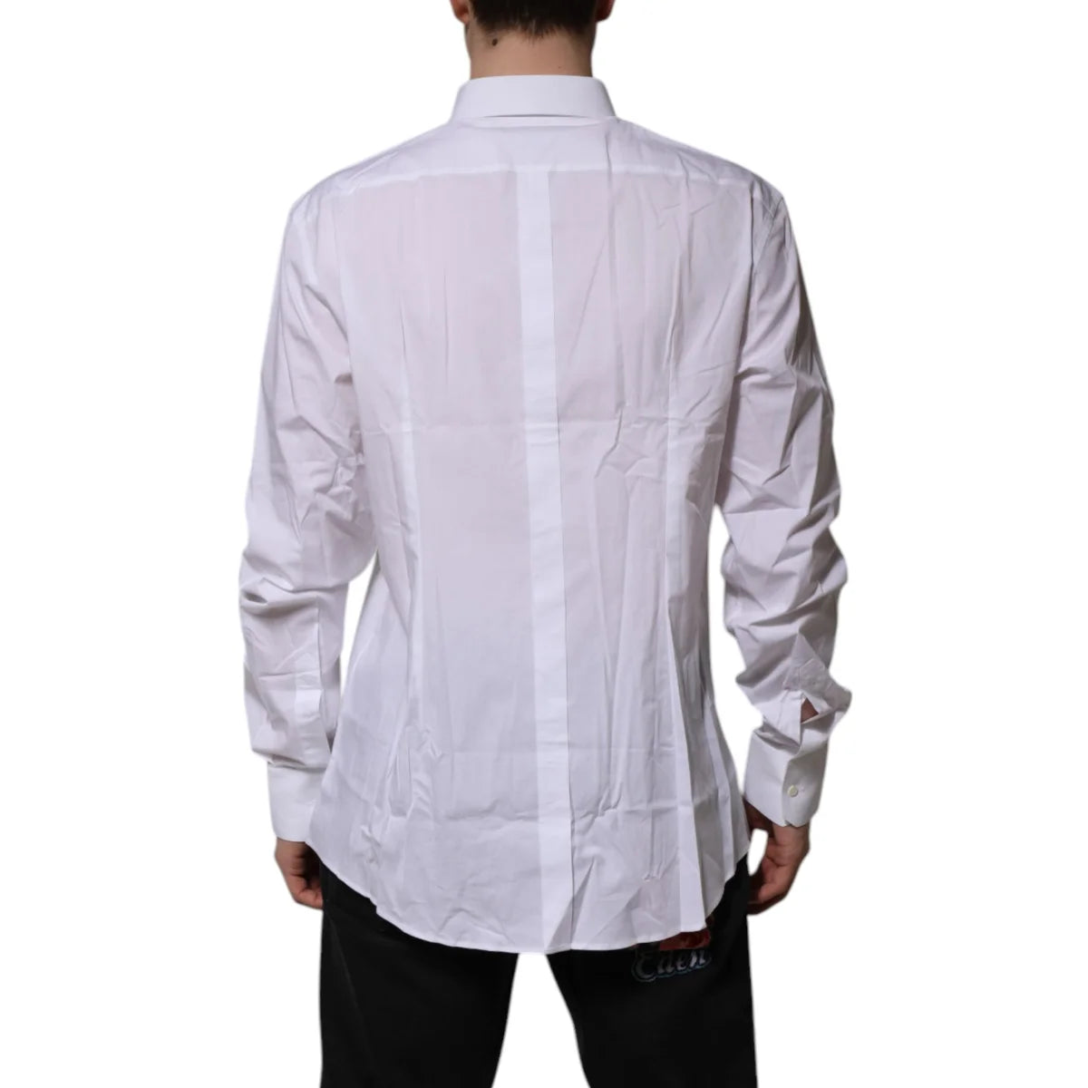 Gabbana White Cotton Formal Shirt with Long Sleeves Dolce &