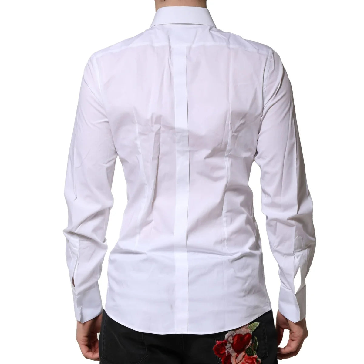 Gabbana White Cotton Formal Shirt with Long Sleeves Dolce &
