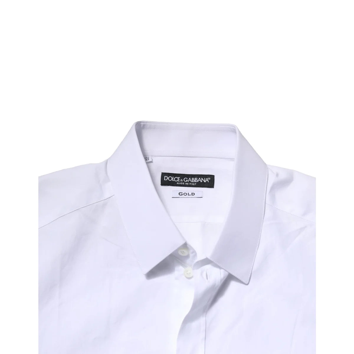 Gabbana White Cotton Formal Shirt with Long Sleeves Dolce &