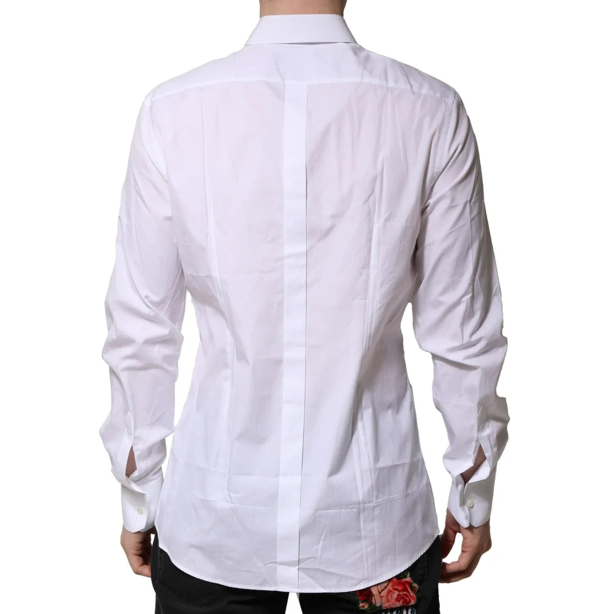 Gabbana White Cotton Formal Shirt with Long Sleeves Dolce &