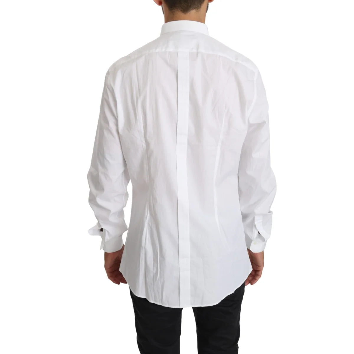Gabbana White Cotton Long Sleeve Shirt Authentic and Stylish Dolce &