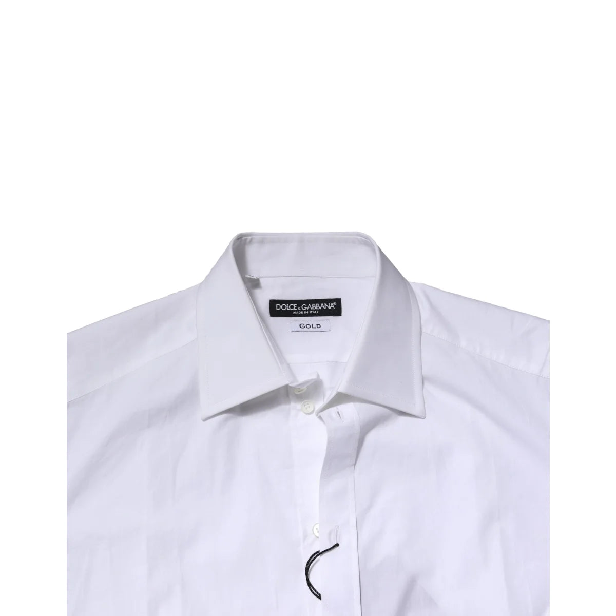 Gabbana White Cotton Long Sleeves Dress Shirt for Men Dolce &