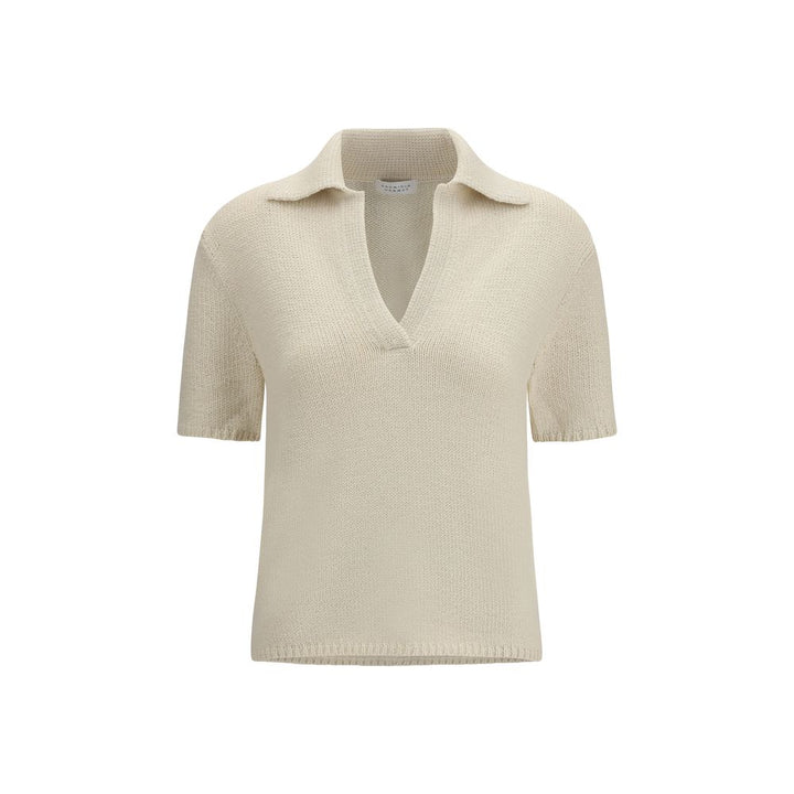 Gabriela Hearst - Beige Cashmere Polo Shirt