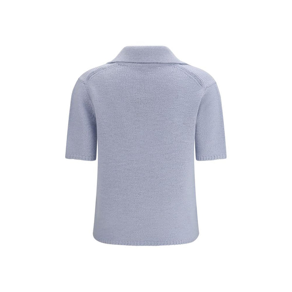 Gabriela Hearst - Blue Cashmere Polo Shirt