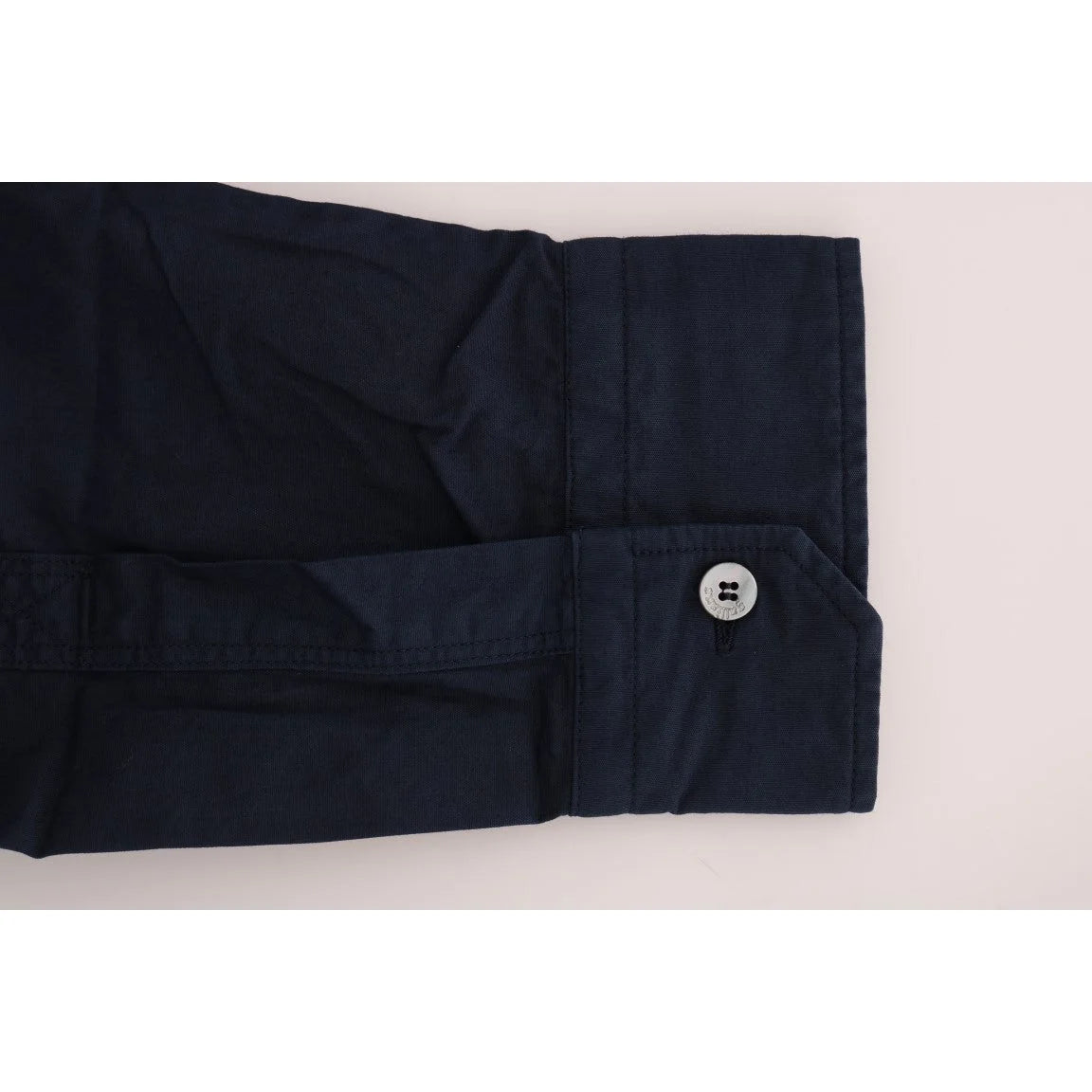 Galliano Blue Cotton Casual Shirt Authentic Designer Style John