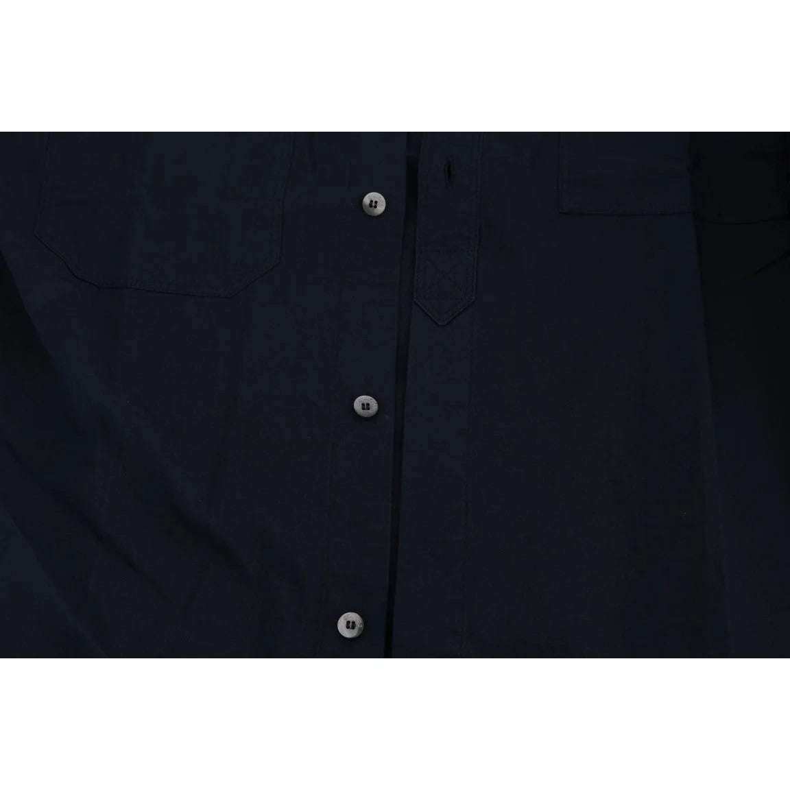 Galliano Blue Cotton Casual Shirt Authentic Designer Style John