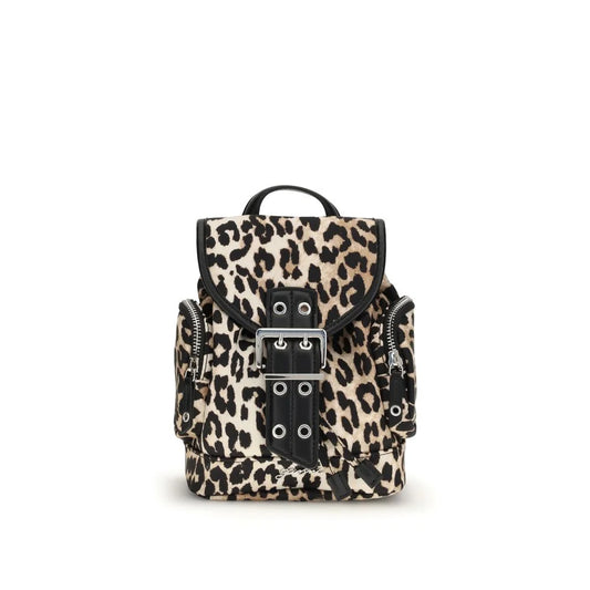 Ganni Animalier Print Nano Backpack in Recycled Polyamide