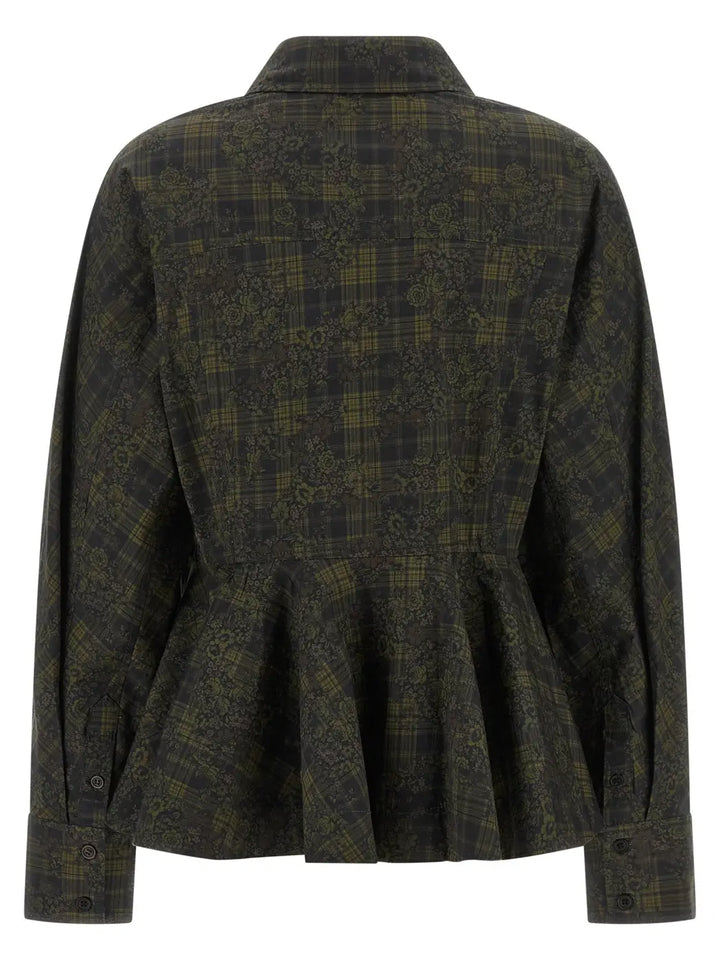Ganni Bicolor Organic Cotton Blouse