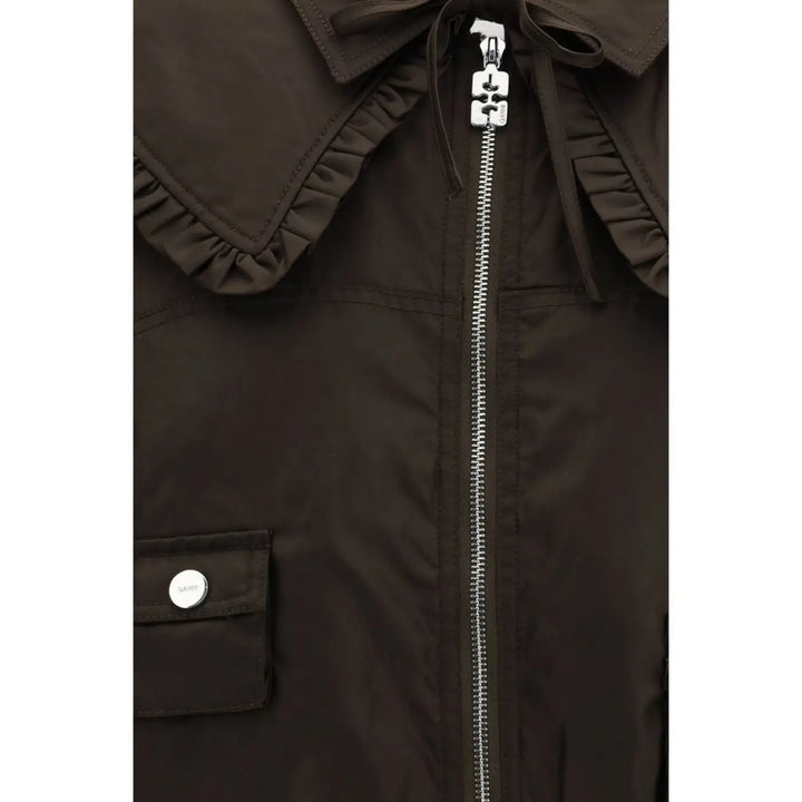 Ganni Bicolor Polyamide Bomber