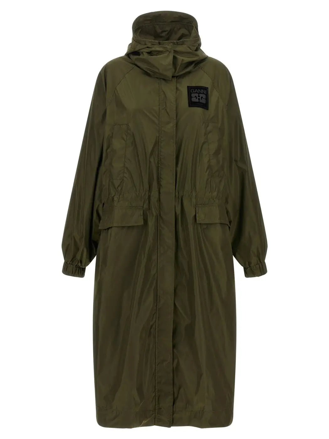 Ganni Bicolor Recycled Polyamide Coat
