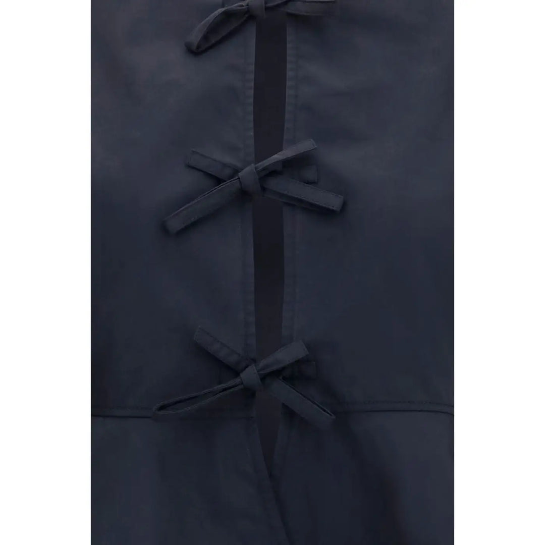 Ganni Black Cotton Blouse