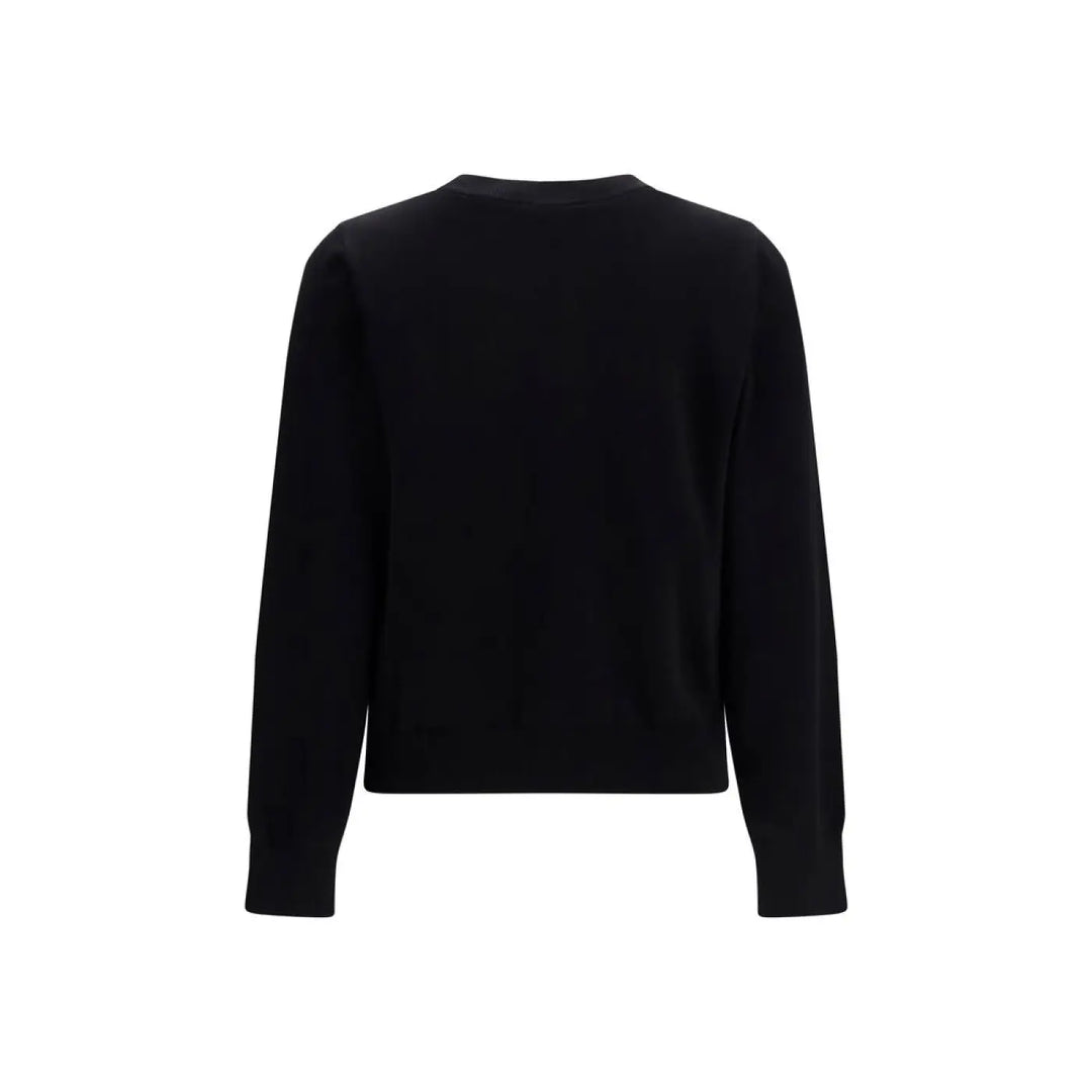 Ganni Black Cotton Sweatshirt