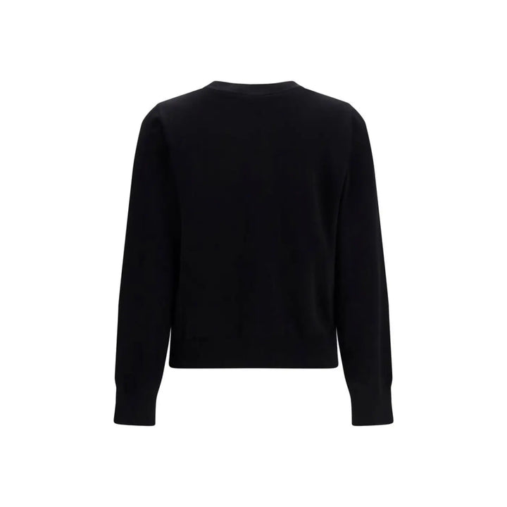 Ganni Black Cotton Sweatshirt
